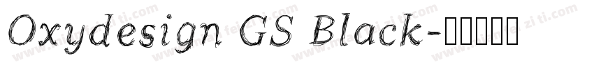 Oxydesign GS Black字体转换